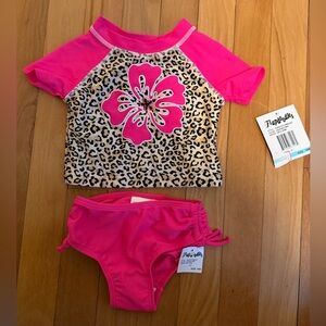 Pink Animal Print Swim Set - 18 month